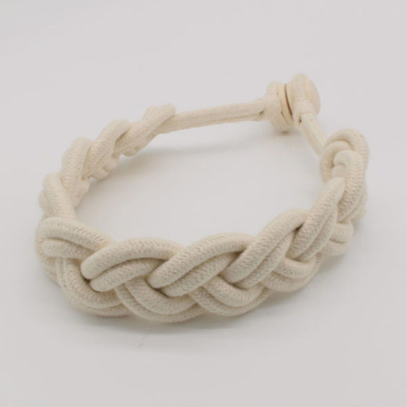 Simple log braided cotton rope curtain straps
