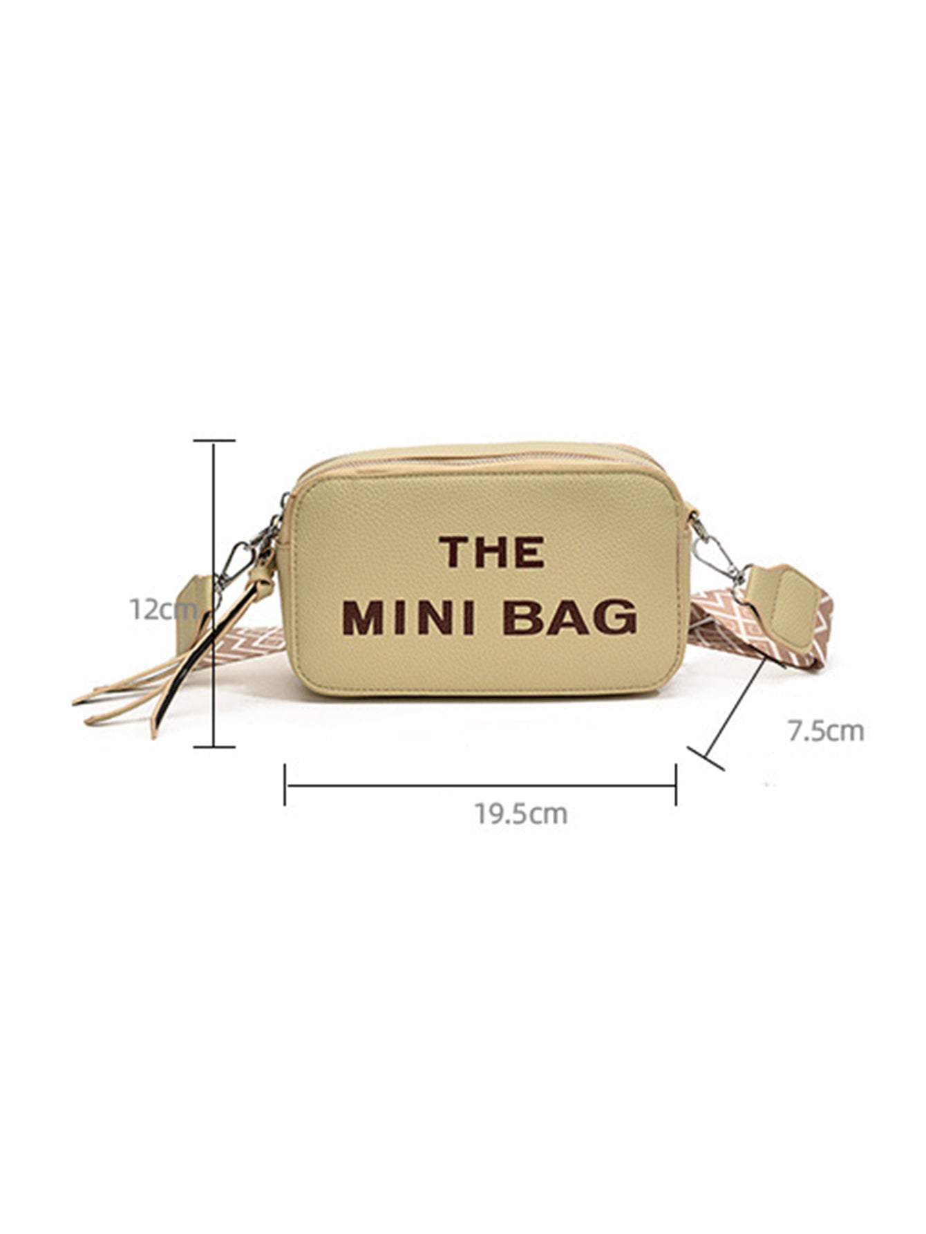 Fashionable and versatile letter small square bag