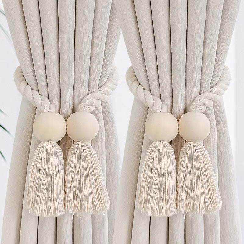 Log Magnetic Buckle Tassel Tie Cord