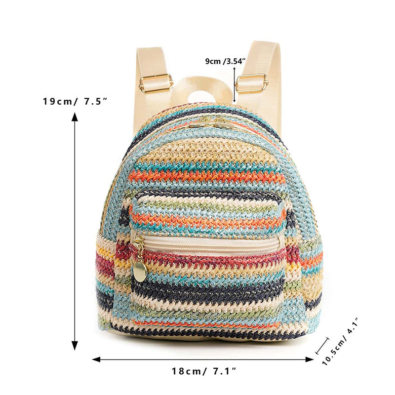 Straw backpack