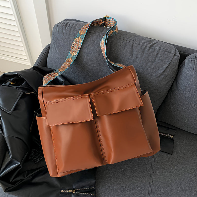 Artistic workwear messenger bag