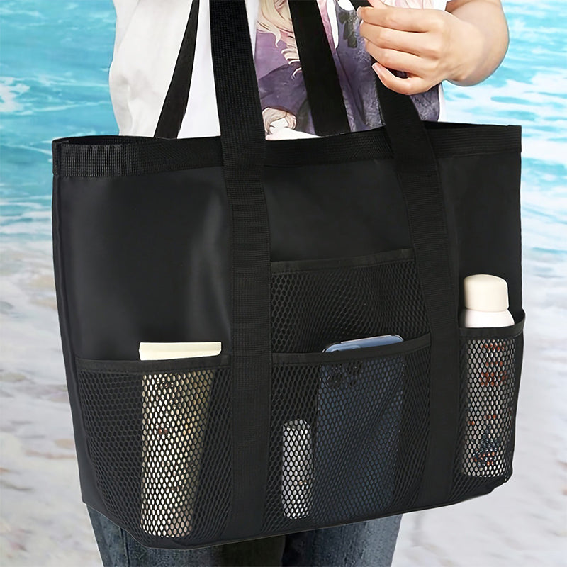 Foldable mesh beach bag