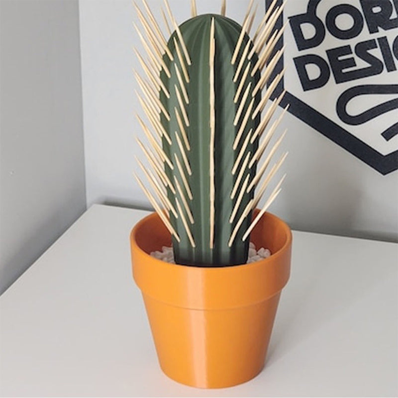 Cactus simulation potted plant toothpick box