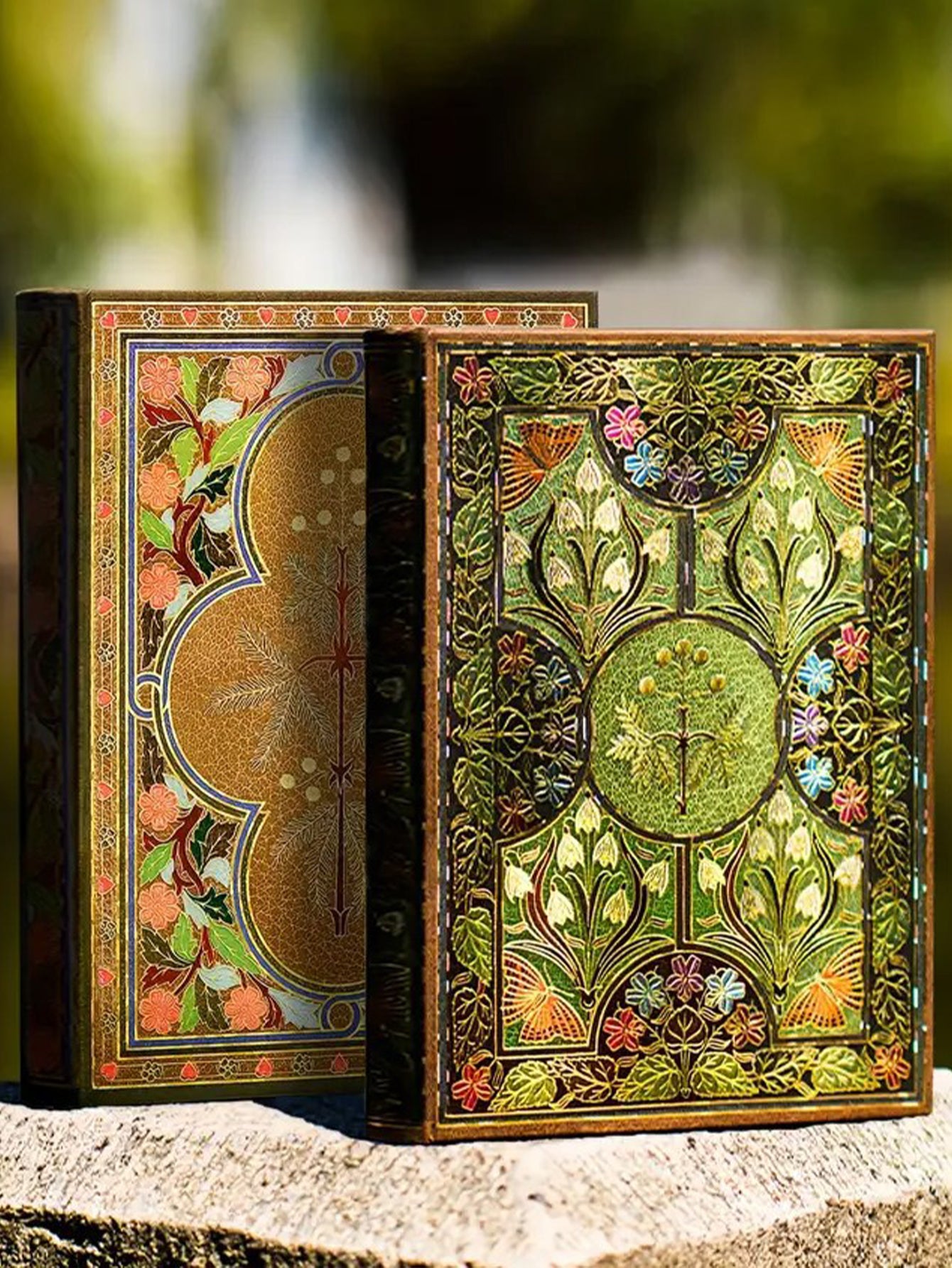 Pelank Retro Wooden Handbook Business Diary Hardcover Carving