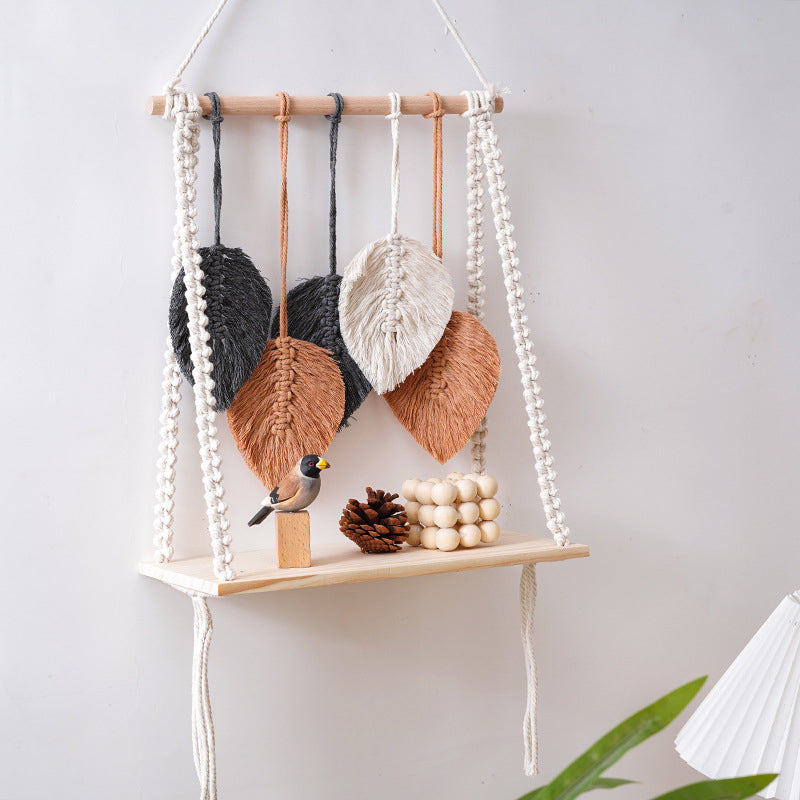 Cotton rope woven tapestry