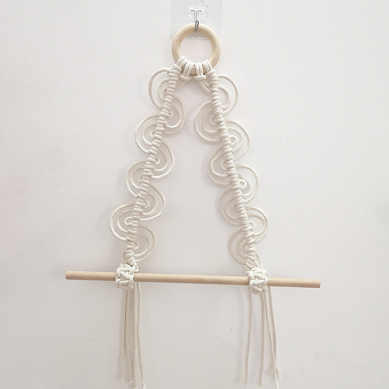 Off-white woven tapestry