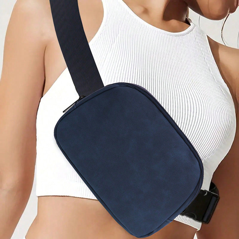 Suede waterproof chest bag