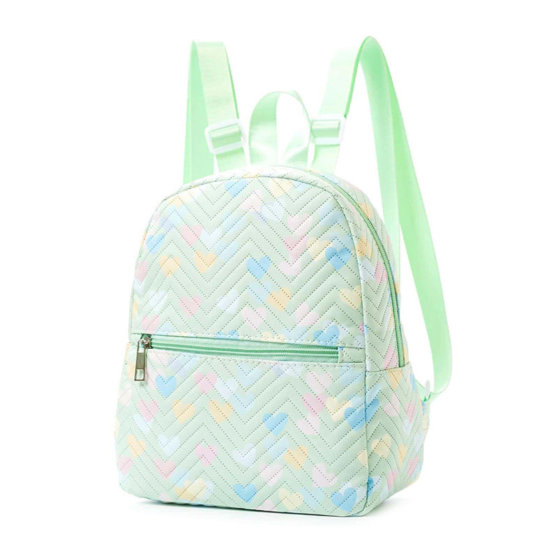 Printed nylon backpack