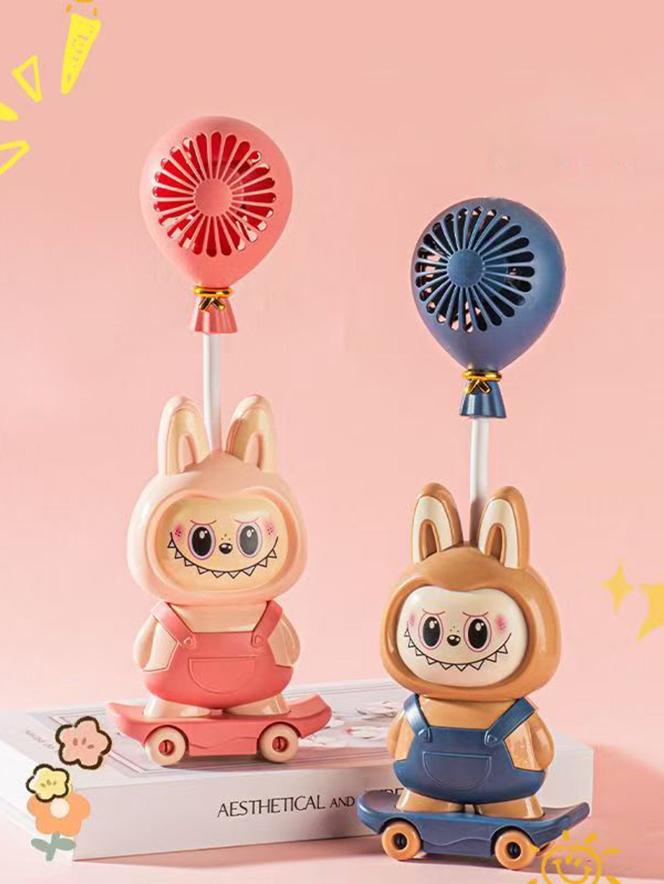 Cartoon fan Labubu