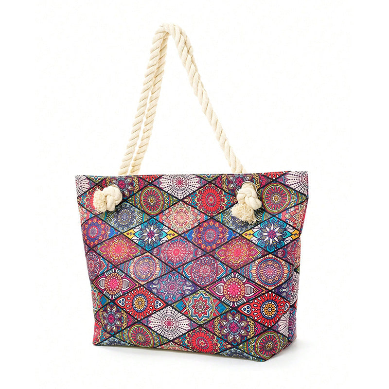 Geometric large capacity handbag