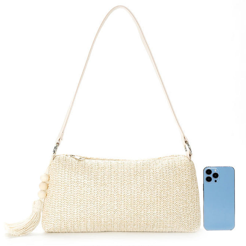 Summer holiday style woven handbag