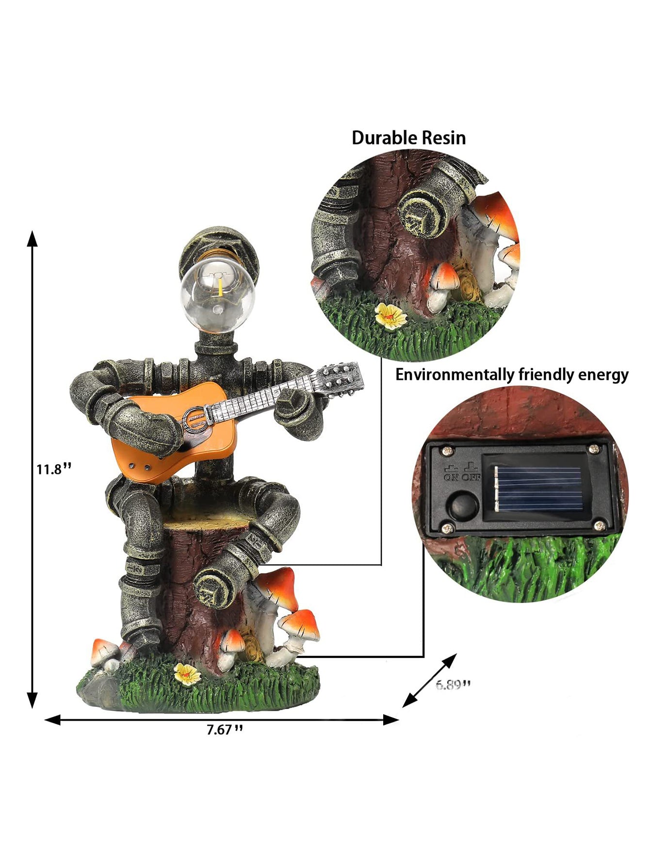 Solar Garden Statue