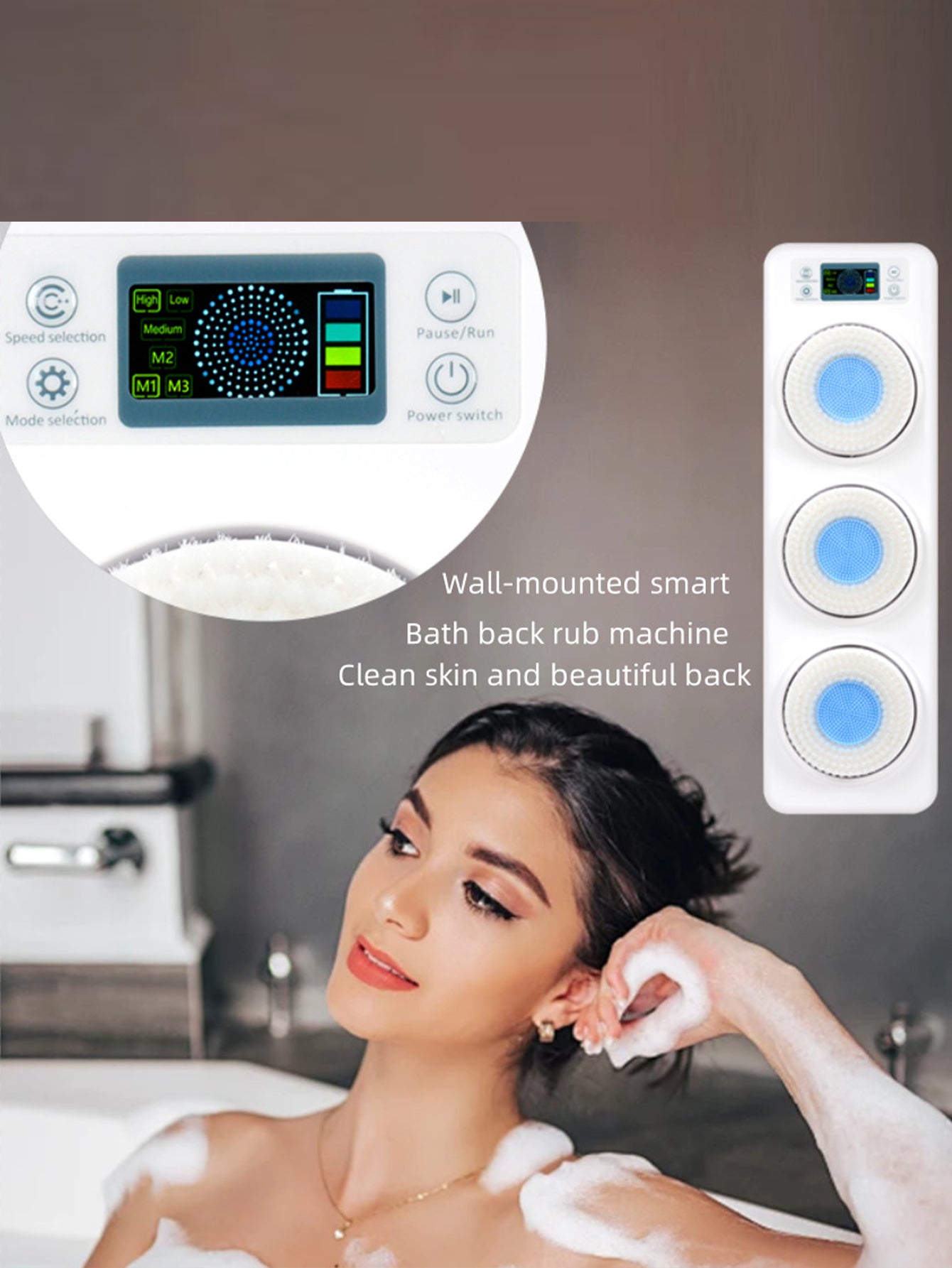 Wall-mounted smart shower machine