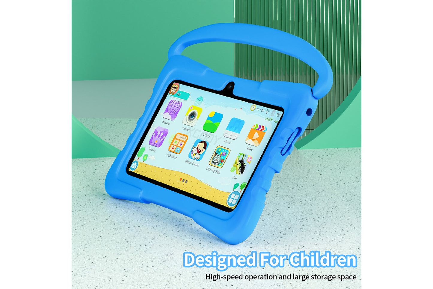 1+16GB Kids Tablet, Explosion-Proof Screen, Wi-Fi Version