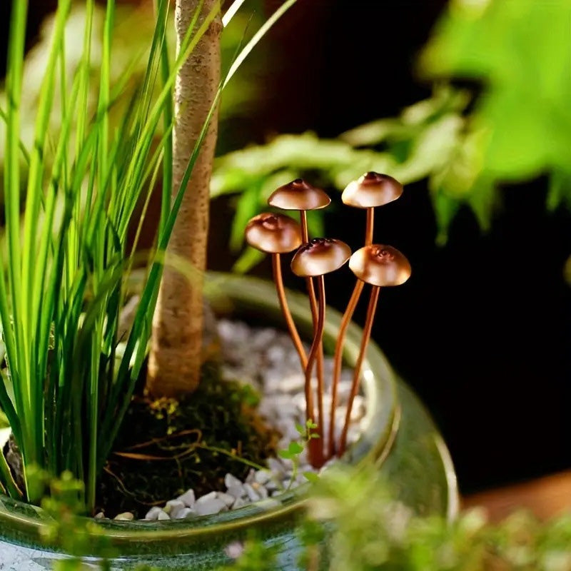 Metal mushroom ground decoration