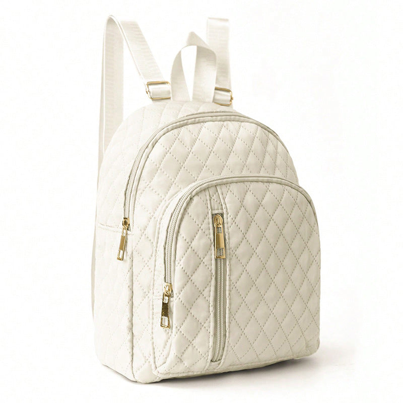 Minimalist commuter quilted backpack
