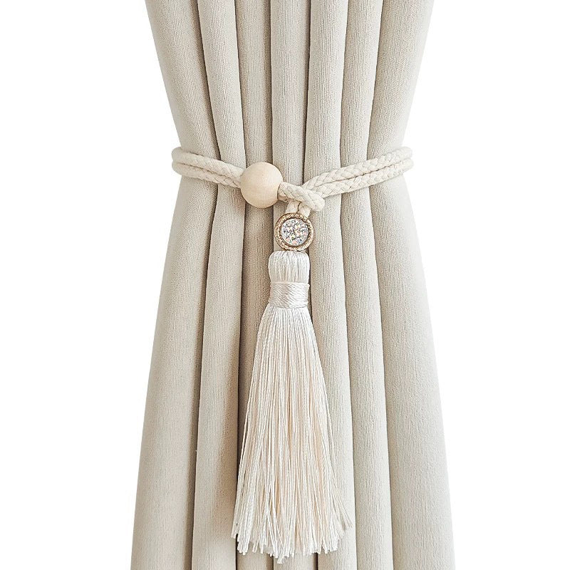 Log Magnetic Buckle Tassel Tie Cord