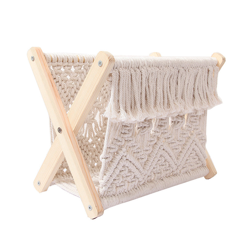 Cotton rope woven storage rack
