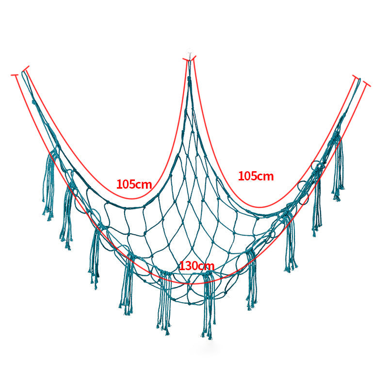 Triangular net bag storage hammock