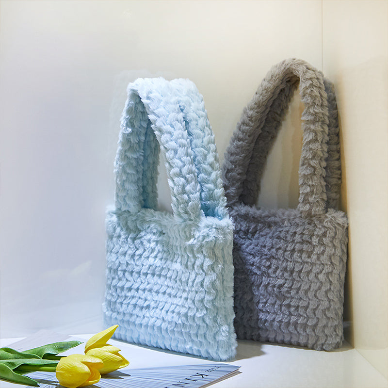 Plush handbag