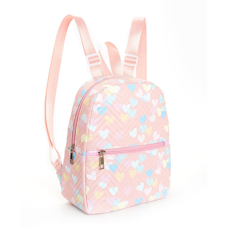 Printed nylon backpack
