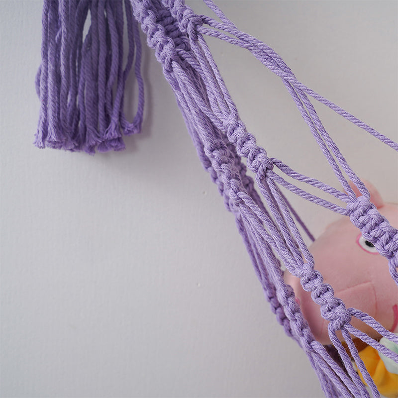Hand-woven toy net bag