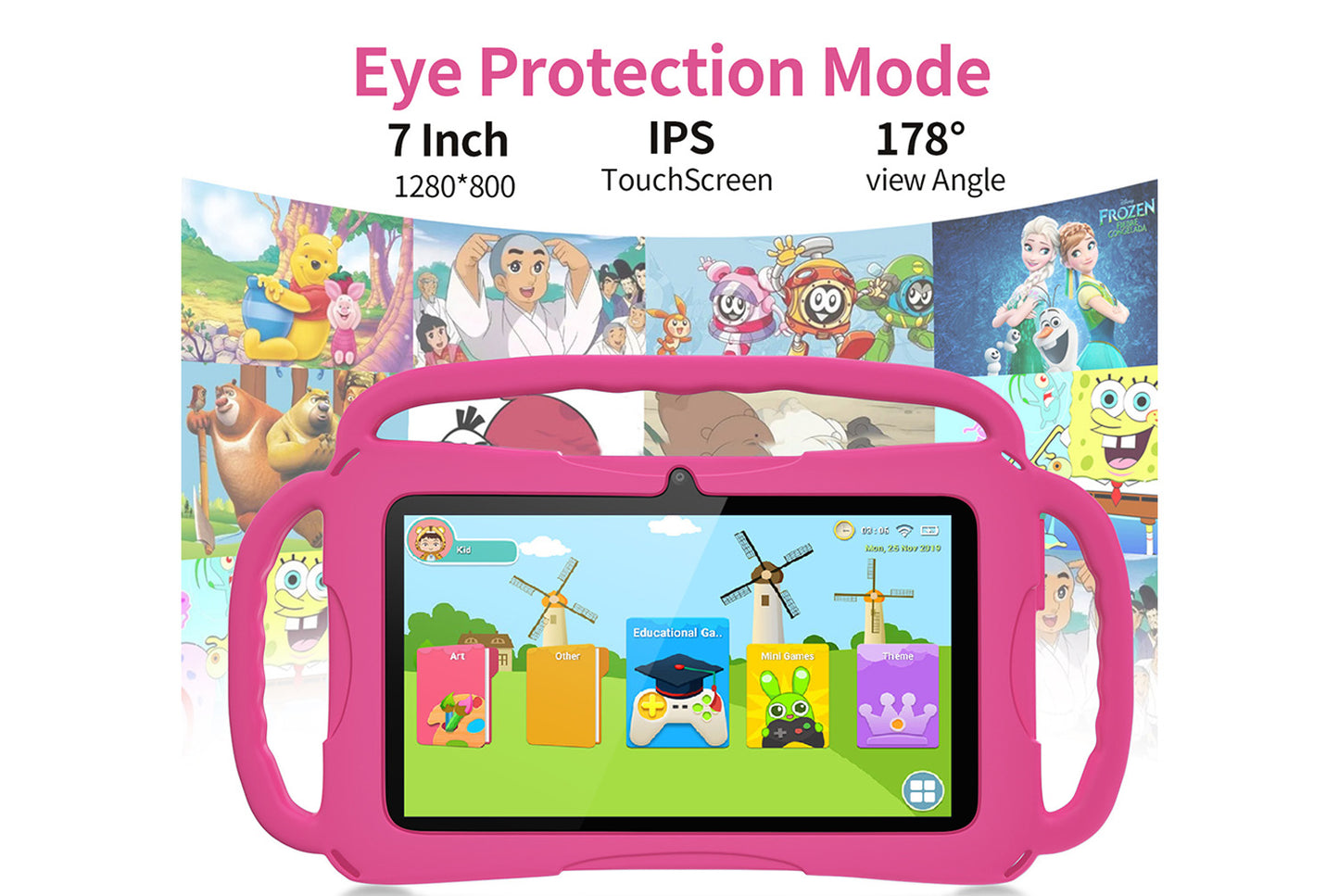 New 7-inch Q88 Kids Tablet with HD Screen