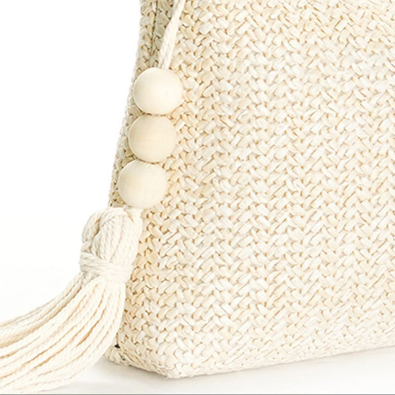 Summer holiday style woven handbag