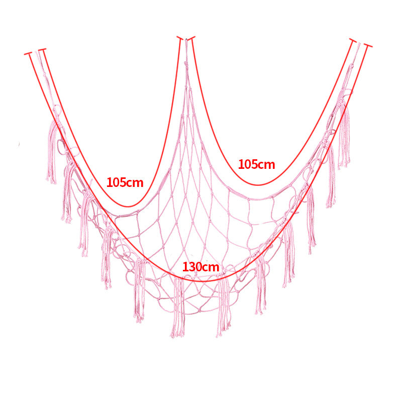 Triangular net bag storage hammock