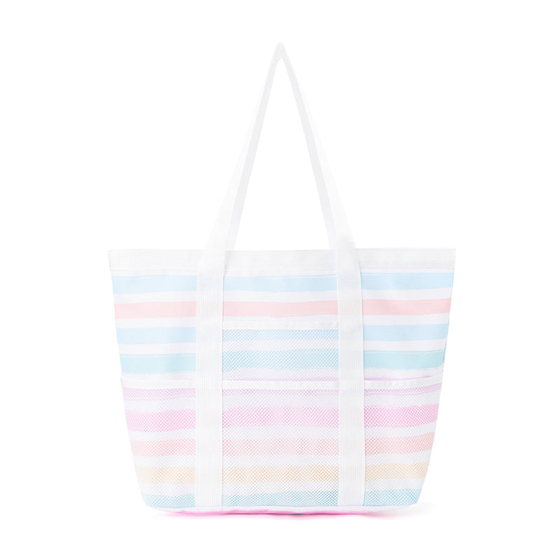 Hollow mesh beach bag