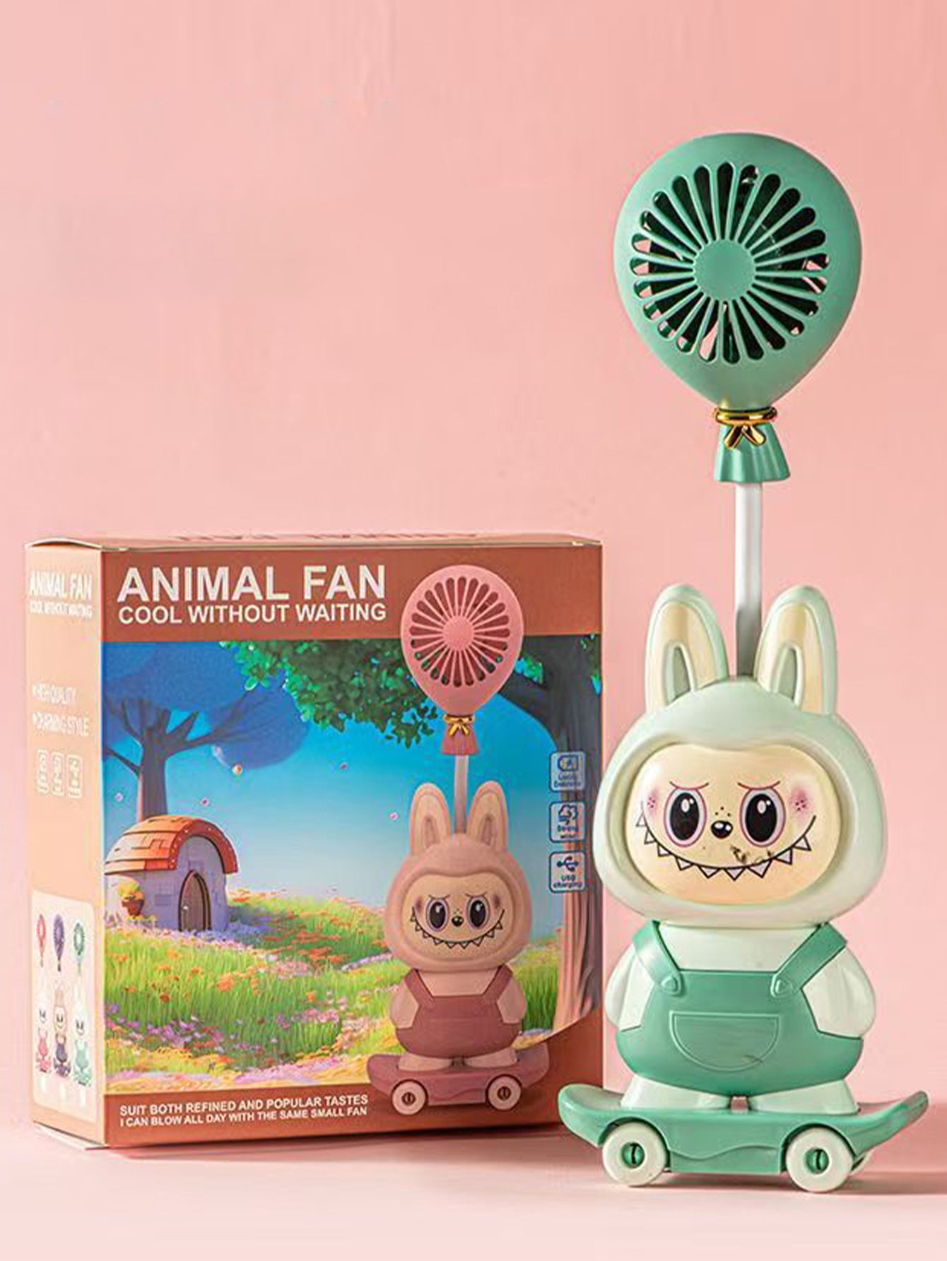 Cartoon fan Labubu