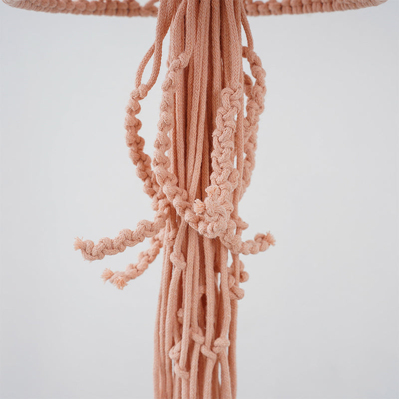 Handmade cotton rope woven jellyfish pendant