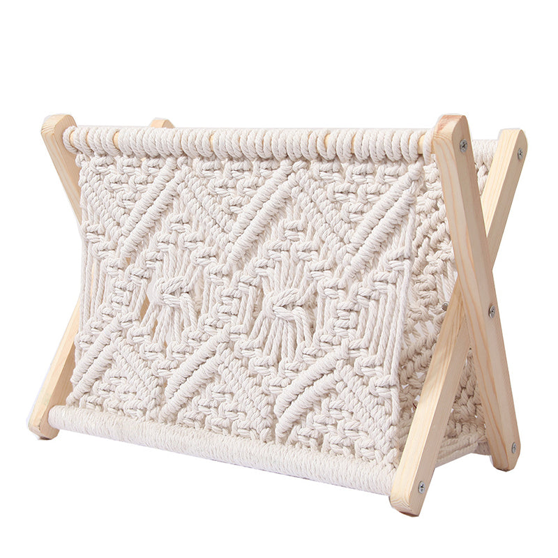 Cotton rope woven storage rack