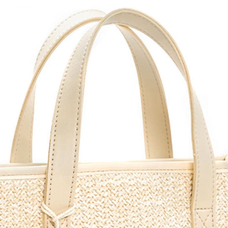 Straw tote bag