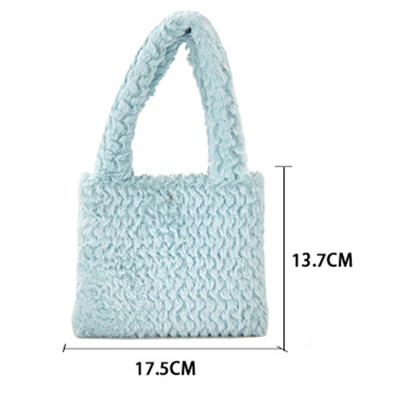 Plush handbag