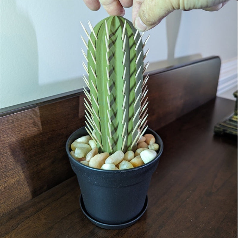 Cactus simulation potted plant toothpick box