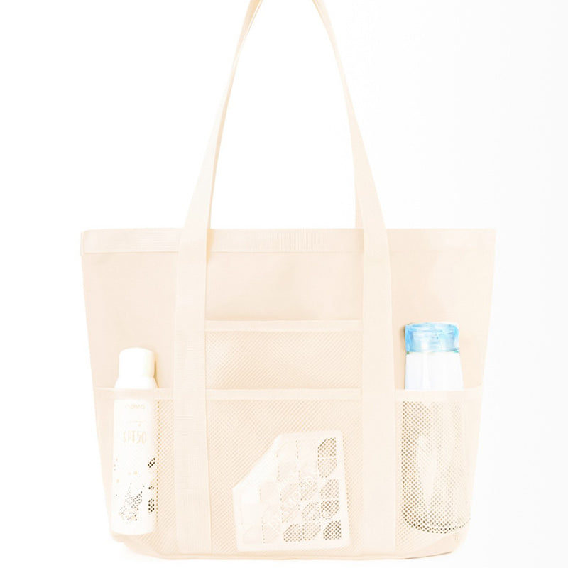 Foldable mesh beach bag