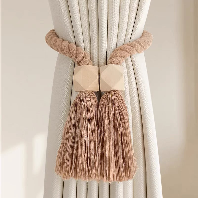 Log Magnetic Buckle Tassel Tie Cord