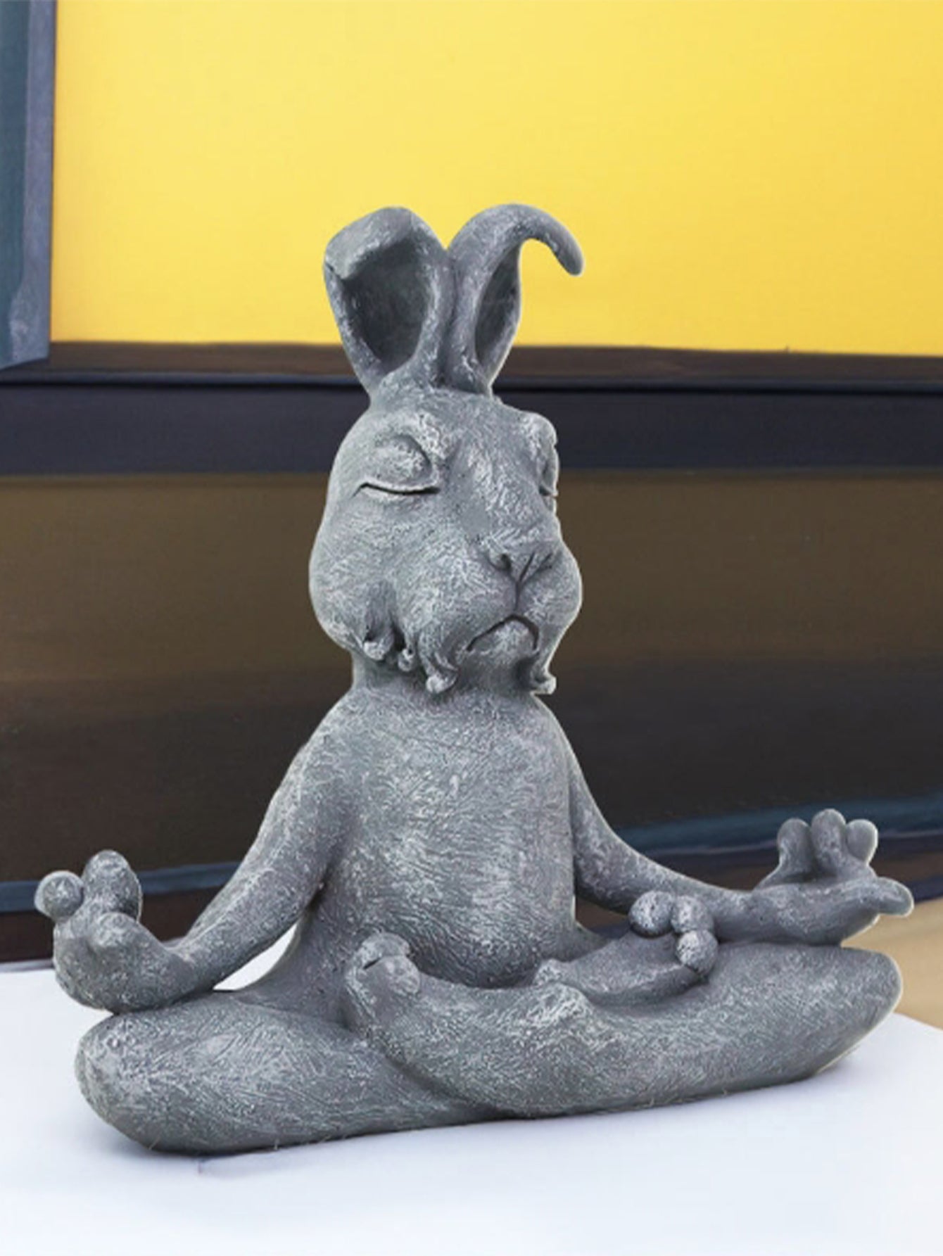 Adorable animal meditation ornament resin garden courtyard decoration -4 options