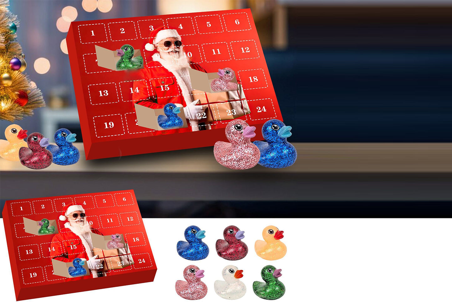 *Christmas Duck Blind Box Countdown Calendar Set*