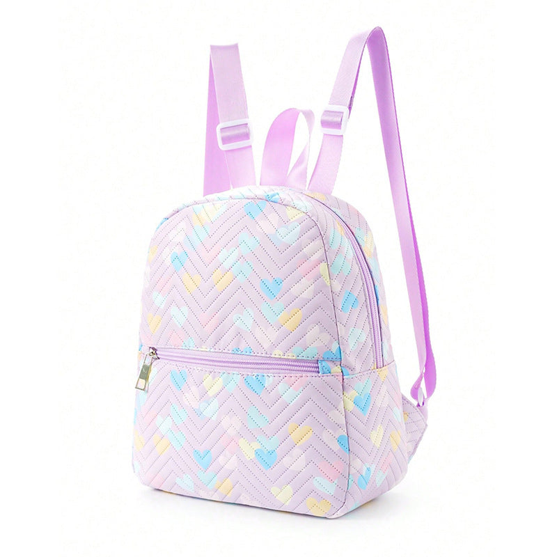 Printed nylon backpack