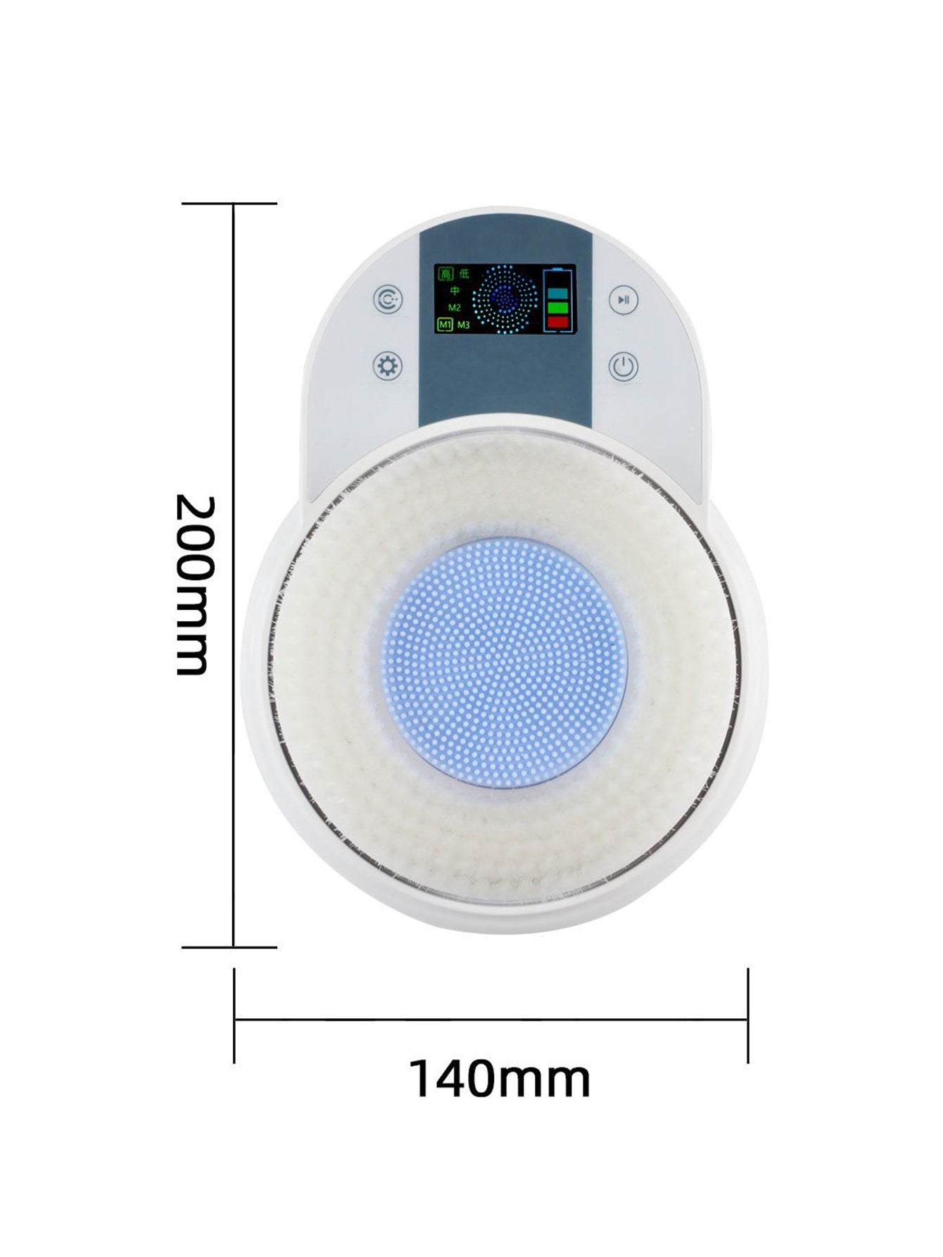 Wall-mounted electric bath scrubber