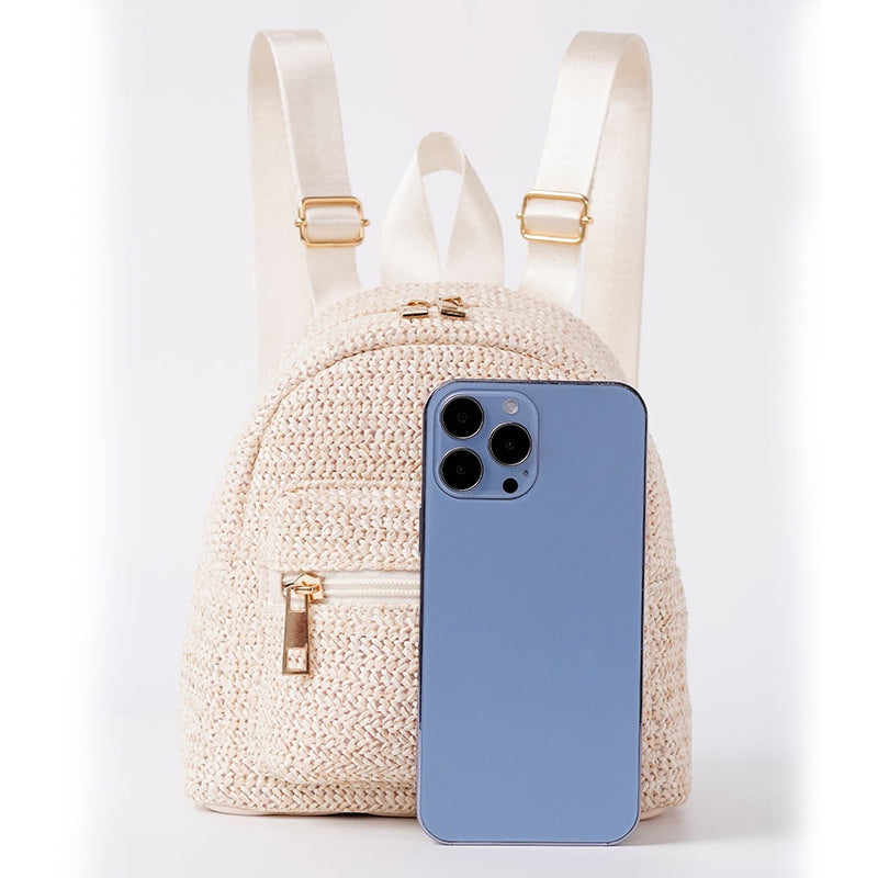 Straw backpack