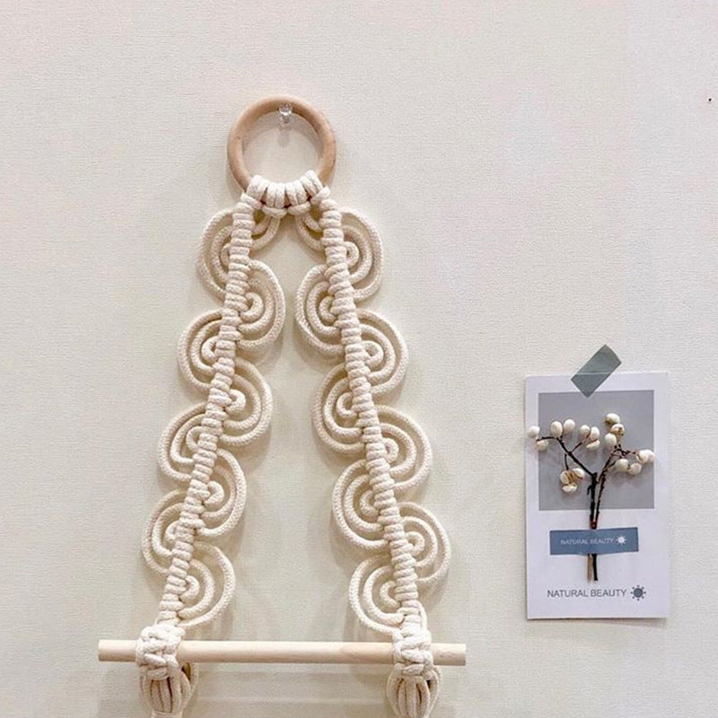 Off-white woven tapestry