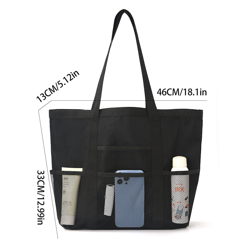 Foldable mesh beach bag