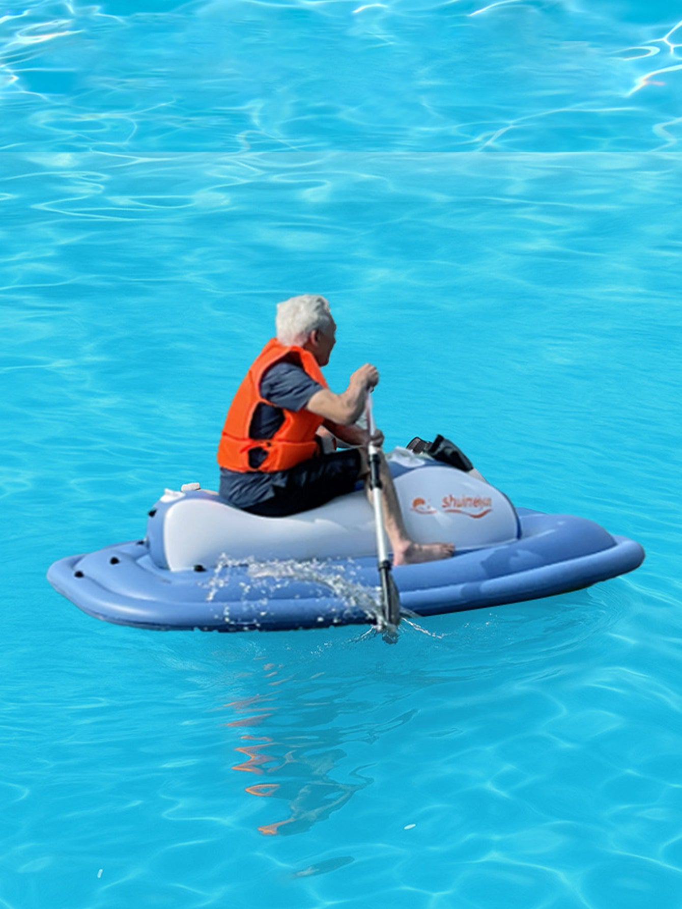 Electric water power inflatable motorboat