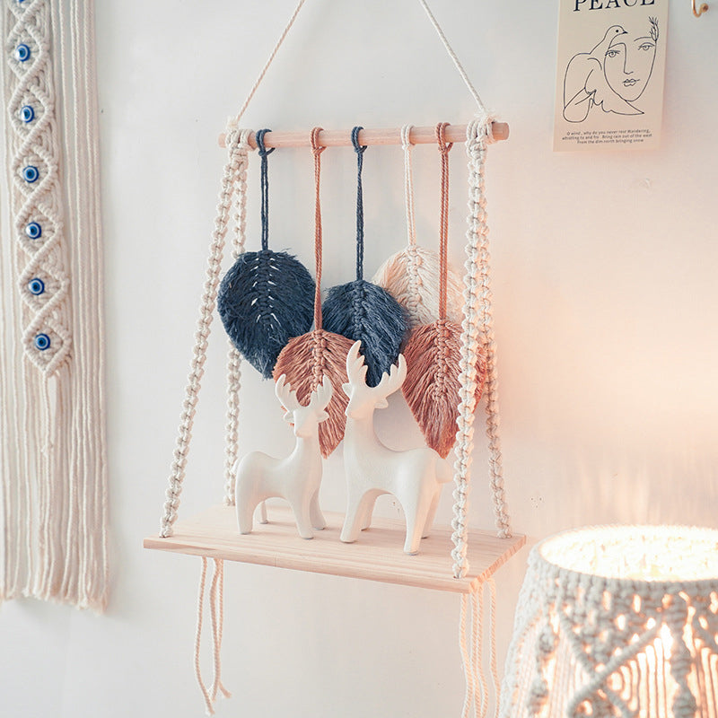 Cotton rope woven tapestry