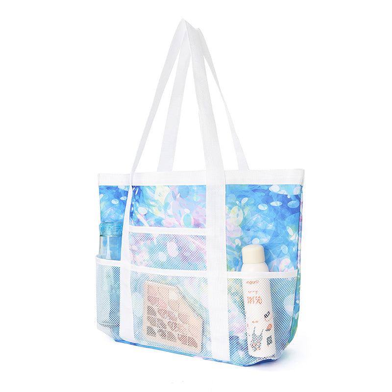 Hollow mesh beach bag