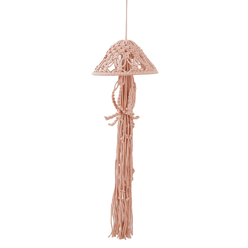 Handmade cotton rope woven jellyfish pendant