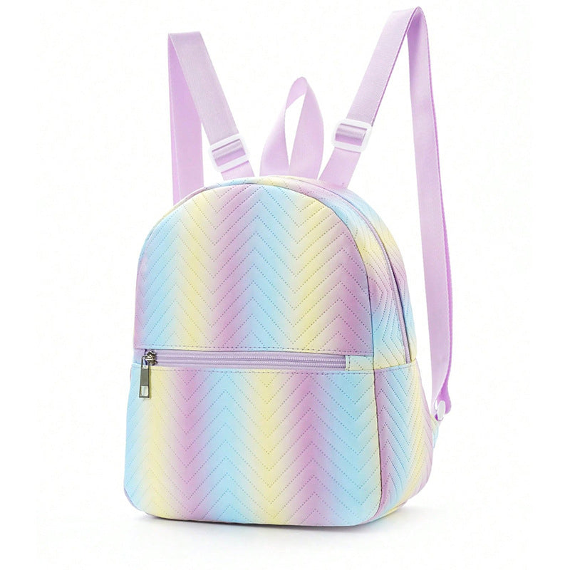 Printed nylon backpack